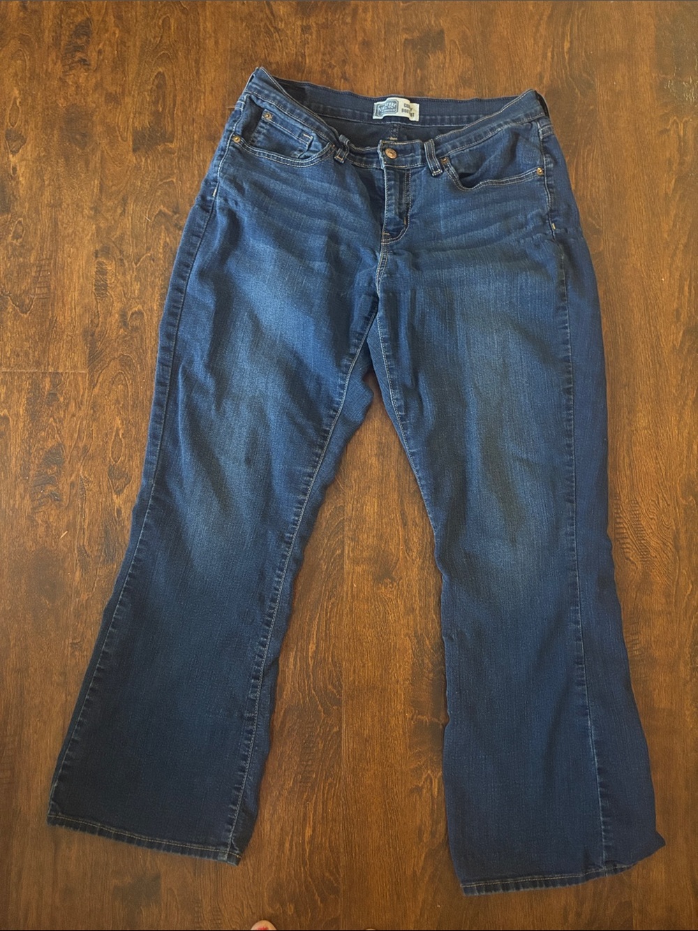 Signature by Levi Strauss Dark Blue Curvy Bootcut - Women's